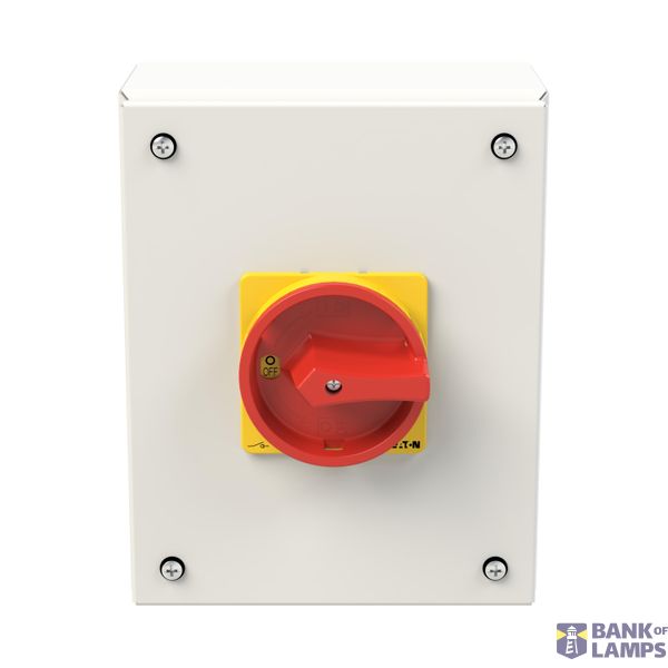 P3 Main switch, 80 A,Surface mounting, 3 pole, Form SE, Red, Door coup image 4