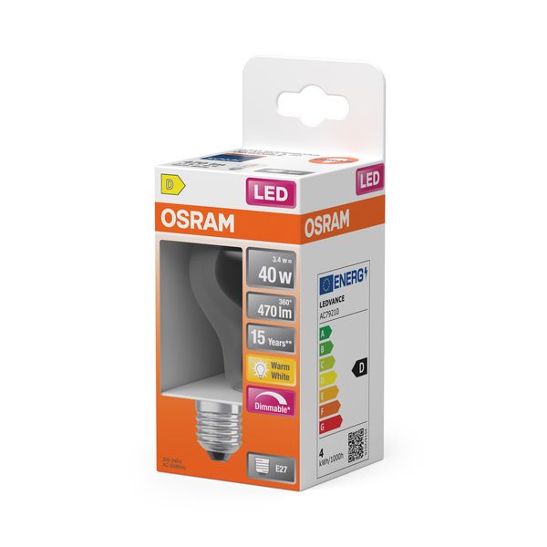LEDSCLA40D 3,4W/830 230V FIL E27FS1OSRAM image 2