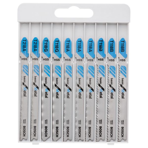 10-piece jigsaw blade set Basic for Metal 10 pcs. image 1