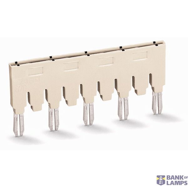 Ready-made push-in type jumper bar;insulated;3-way (1-3-5);light gray image 2
