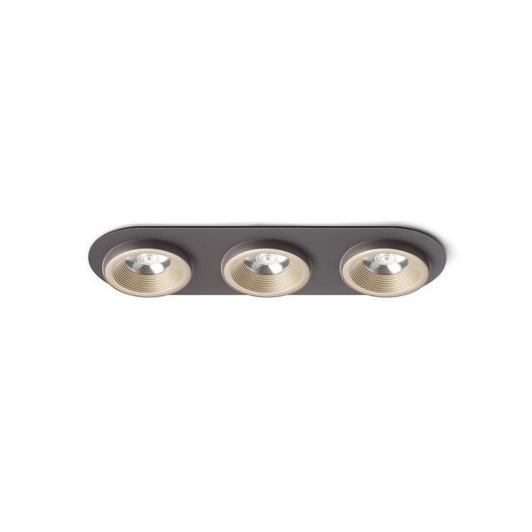 SHARM R III recessed pearl gold/brown 230V LED 3x10W 24° 3000K image 1