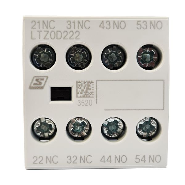 Auxiliary contact for contacter size 0-1, 2 NO 2 NC image 2