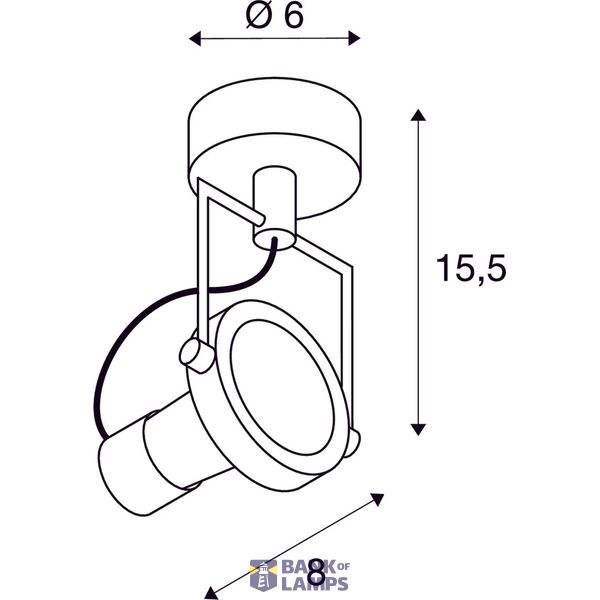 N-TIC SPOT QPAR51 Wall and Ceiling luminaire, white, max. 50W image 2