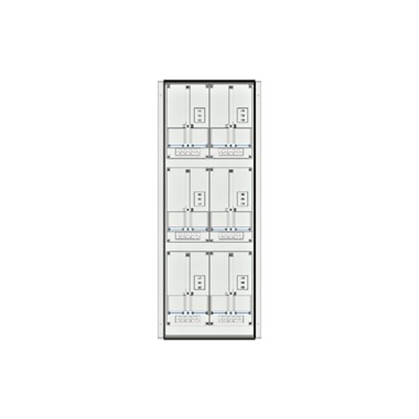 Meter box insert 3-rows, 6 meter boards / 27 Modul heights image 1