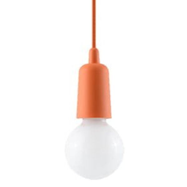 Hanging lamp DIEGO 1 orange E27 1x60W IP20 image 1