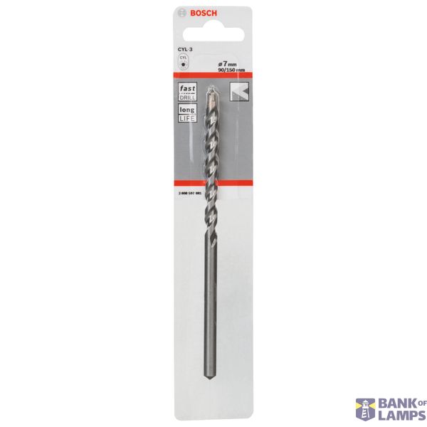 Concrete drill bit CYL-3 7 x 90 x 150 mm, d 6,5 mm image 2