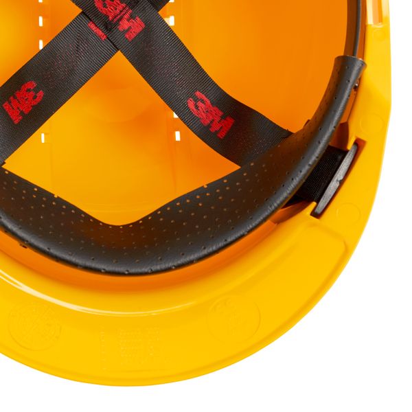 3M™ Hard Hat, Uvicator, Pinlock, Ventilated, Plastic Sweatband, Yellow image 10