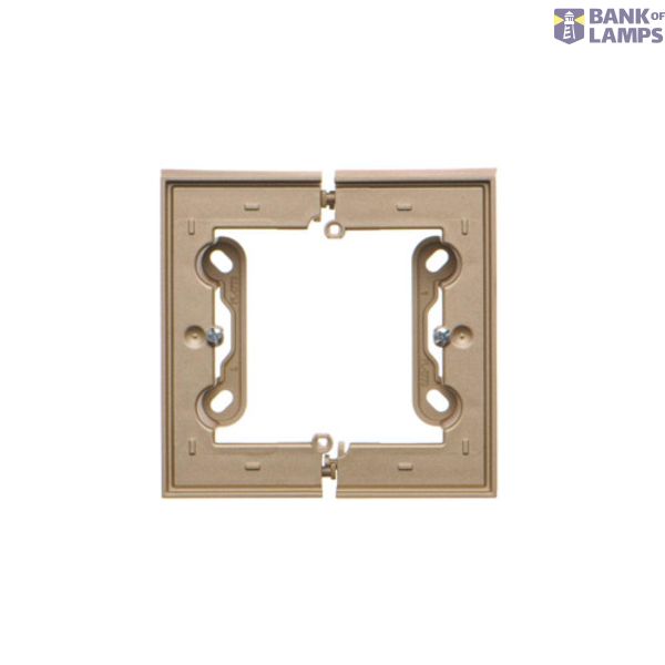 Single surface mounted box - for assembly, champagne matt image 1