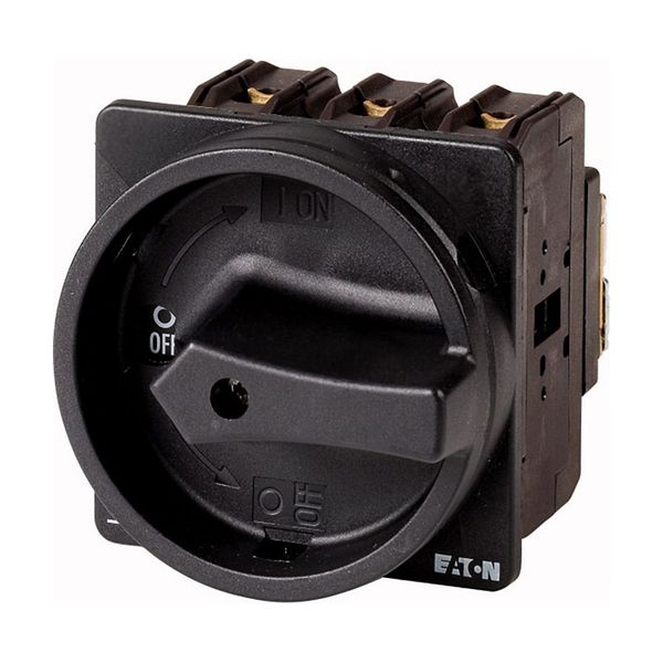 P3-63/EA/SVB-SW/N/HI11 Main switch, P3, 63 A, flush mounting, 3 pole + N, 1 N/O, 1 N/C, STOP function, With black rotary handle and locking ring, Lockable in the 0 (Off) pos image 4