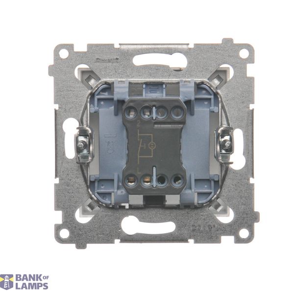 IP54 single socket outlet with earthing - transparent flap, white, 16A image 1