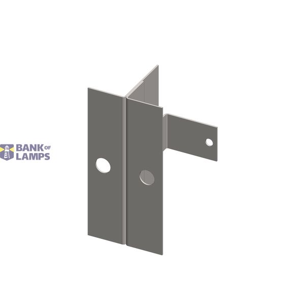 Mounting bracket for divided front plates, 1 piece image 1