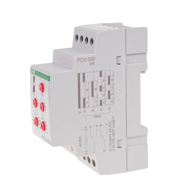 2-function time relay (setting 2 times T1 T2, contact: 2xNO/NC 12-264V image 1