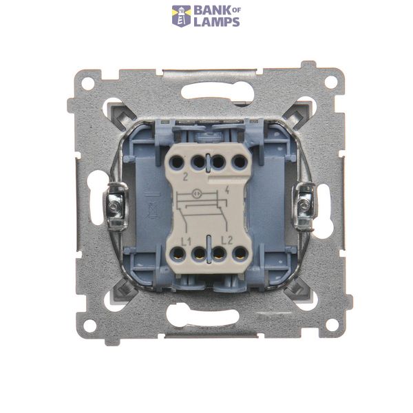 5 gang frame for plasterboard box, Bronze matt, metalic image 1