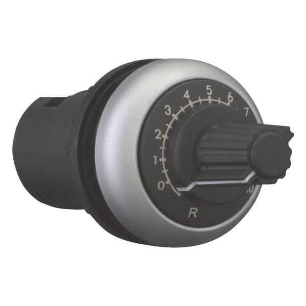 Potentiometer, Classical, M22, 22.5 mm, R 2.2 kΩ, P 0.5 W, Bezel: titanium image 5