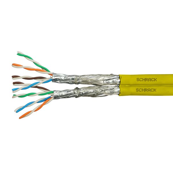 S/FTP Cable Cat.7a, 2x(4x2xAWG22/1) 1.250Mhz LS0H-3 Cca 50% (The price is shown without markup on metals. Request a quote for accurate information) image 1