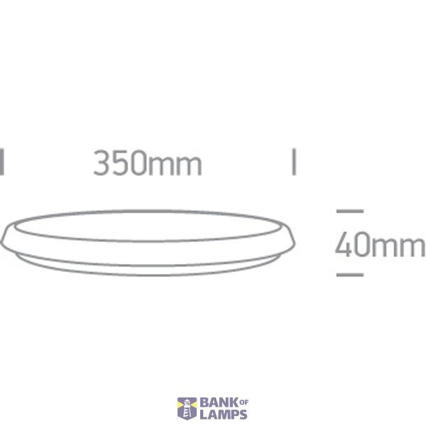 WHITE PLAFO 25W CW IP54 230V image 2