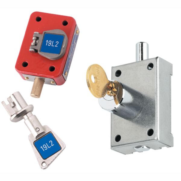 SET OF MOUNTING SECURITY LOCK NXOP10 FOR OLD RANGE SAFETY ENCLOSURE image 1