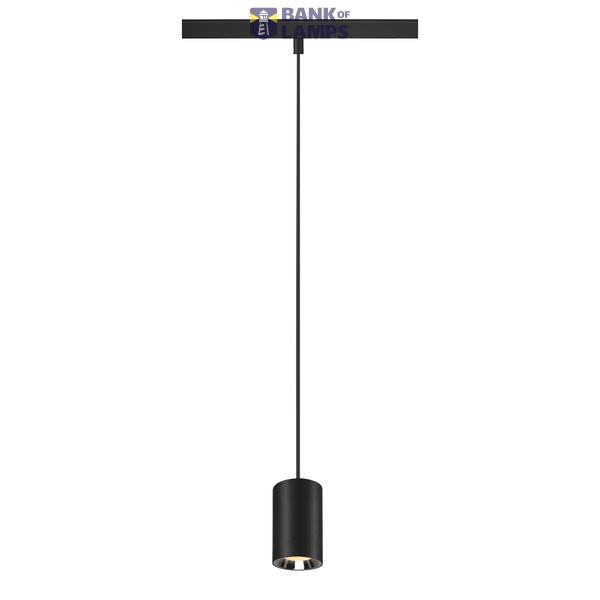 NUMINOS® XS 48V TRACK DALI, pendant light, black / chrome, 8.7W, 730lm, 3000K, CRI90, 20° image 1
