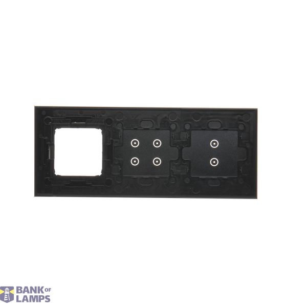 Triple frame, metal, black inox image 2