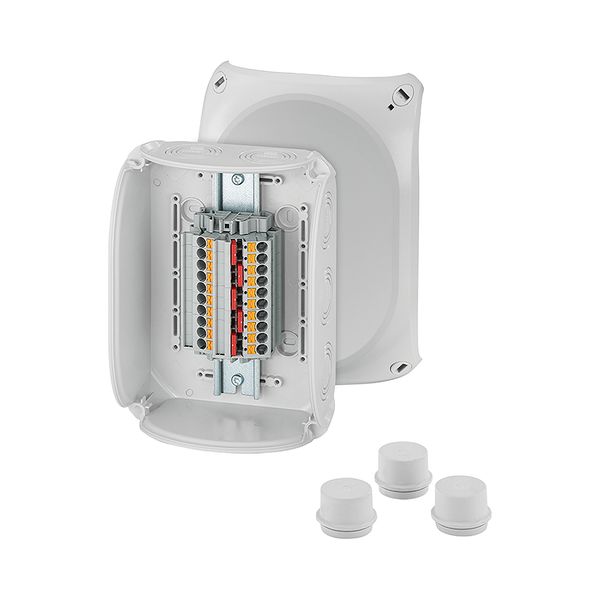 Cable box IP66 BM5, 0.5-10 mm², 5p Plug-in terminal, input M25/32/40 Gray (DK 1610 P) image 2