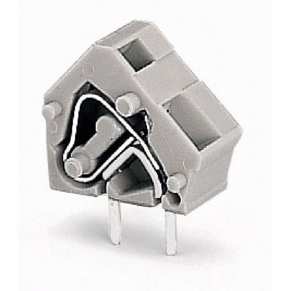 Stackable PCB terminal block 2.5 mm² Pin spacing 10/10.16 mm gray image 1