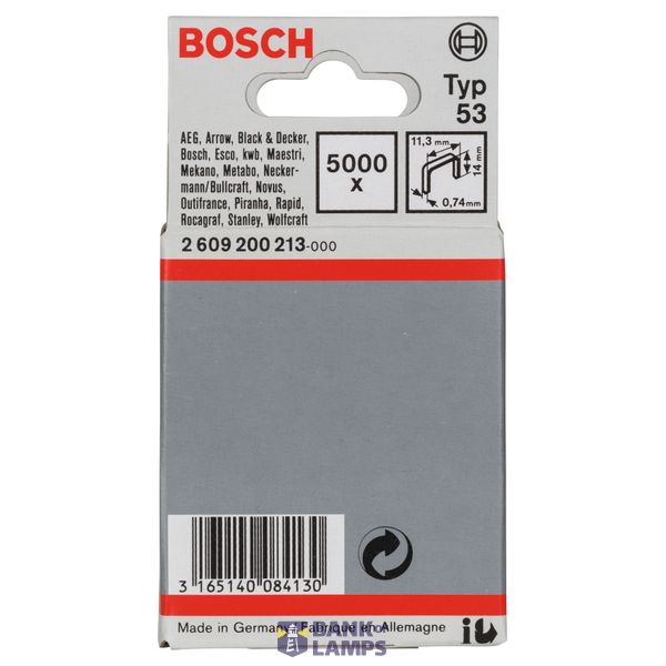 Fine wire staple, type 53 11.4 x 0.74 x 14 mm image 2