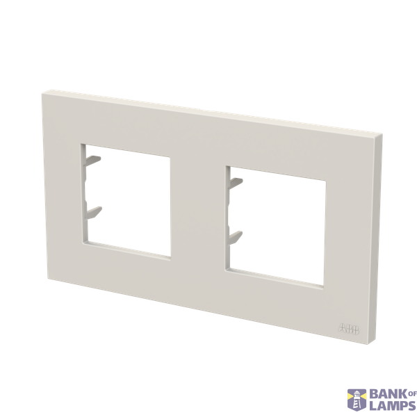 Frame 2-gang / 2+2-modules - ABB logo - Basic - Dune image 2