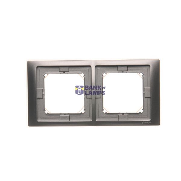 IP44 double frame, Inox, metallized image 1