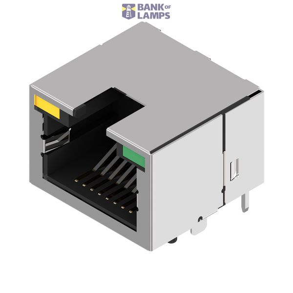 PCB connector RJ45 modular jack, Cat. 5 , THT/THR solder connection, S image 1
