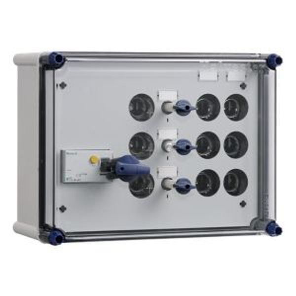 Light+power distribution enclosure RCCB 40A 300mA+busbar image 2