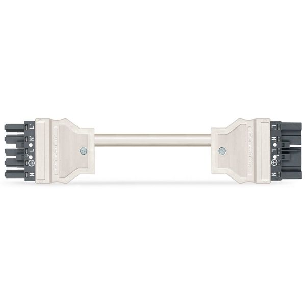 pre-assembled interconnecting cable Eca Socket/plug dark gray image 2