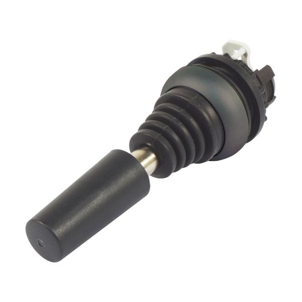Joystick, with one operating point per operating direction, with metal shaft, 2 positions, Bezel: black, momentary, Horizontal image 3