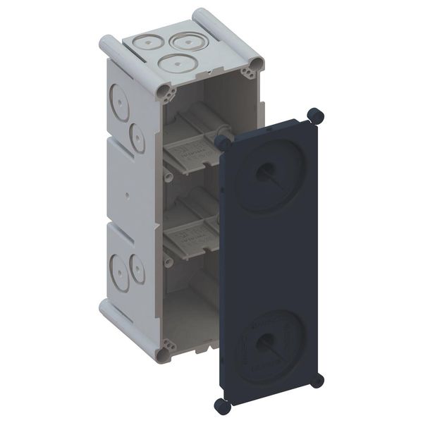 AGRO Flush-mounted box 3x1 with stabilisation cover and separ.walls image 2