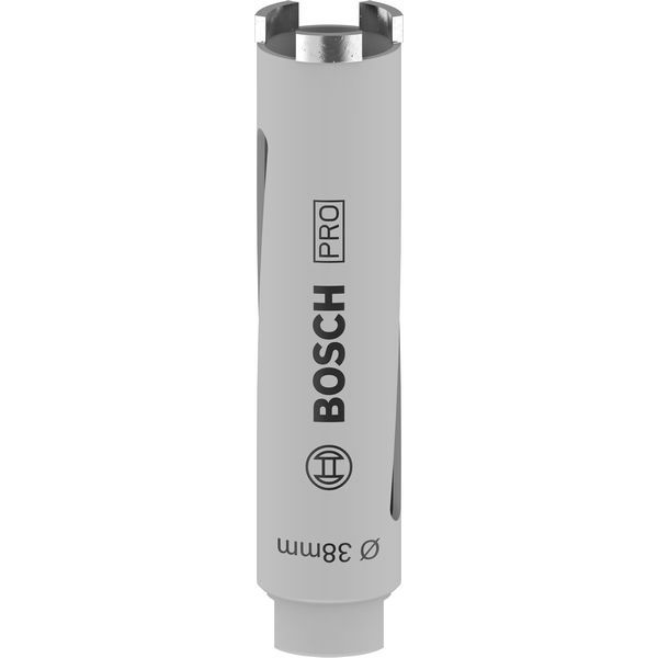 Diamond dry core cutter G 1/2" 38 mm, 150 mm, 3 segments, 7 mm image 1