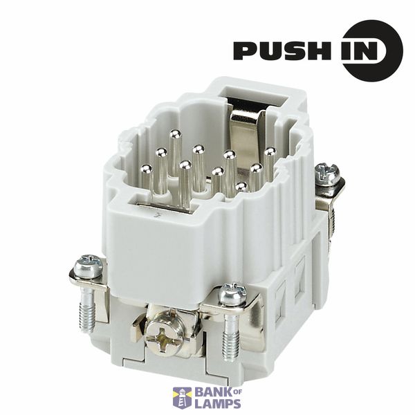 Contact insert (industry plug-in connectors), Male, 500 V, 16 A, Numbe image 1