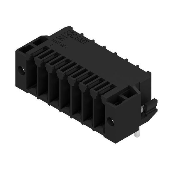 PCB plug-in connector, male header, Solder flange, THT/THR solder connection, 3.50 mm, Number of poles: 14, 90°, Solder pin length (l): 3.2 mm, Au (Gold), black, Box image 1