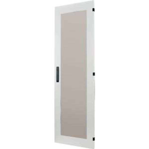 XLSD5GS1485 Section door with glass window, closed IP55, left or right-hinged, HxW = 1400 x 850mm, grey image 2