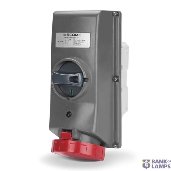 INTERLOCK.SOCKET 2P+E IP66/IP67 63A 6h image 1