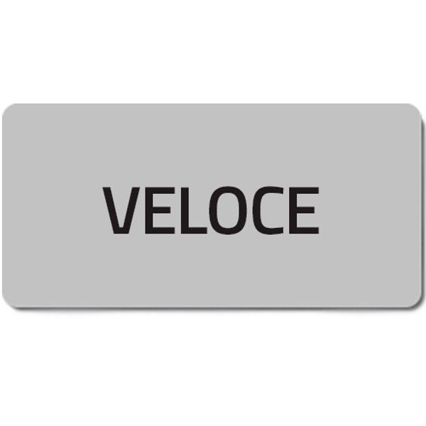 Adhesive label "VELOCE" image 1
