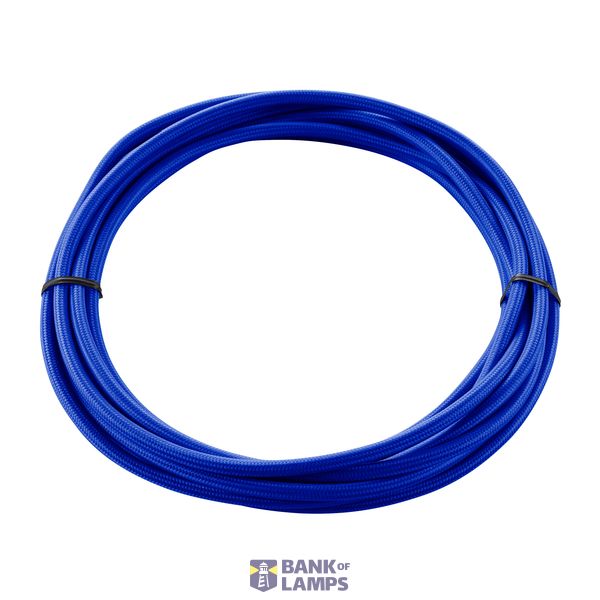 TEXTILE CABLE, 3-pole, 5 m, blue image 1