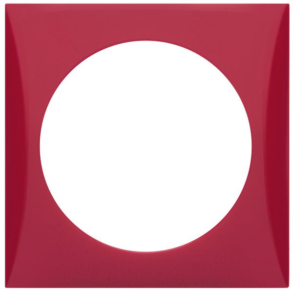 Frame 1gang, Integro Flow, red glossy image 1