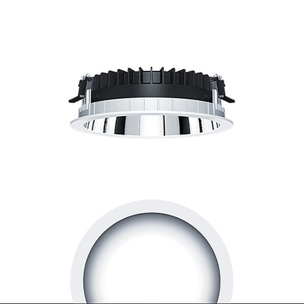 PANOS R R200 1k-840 SWI L AL WH - LED ceiling-recessed luminaire image 1