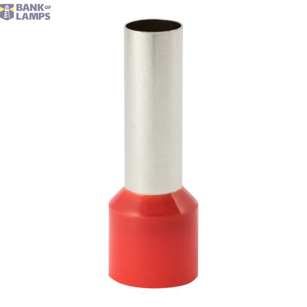 Single insulated sleeve terminal HI 16.0/18-red, red, Al/Cu image 1