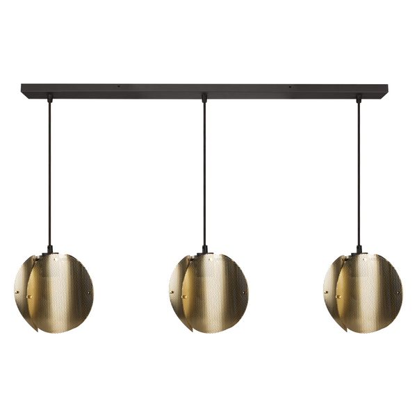 DECOR FOLDED GLOBE PEND LN 3XE27 GDOSRAM image 1