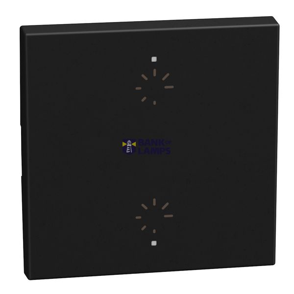 LIGHT NOW KEY COVER 2DIMMER 2 MODULE DARK image 1