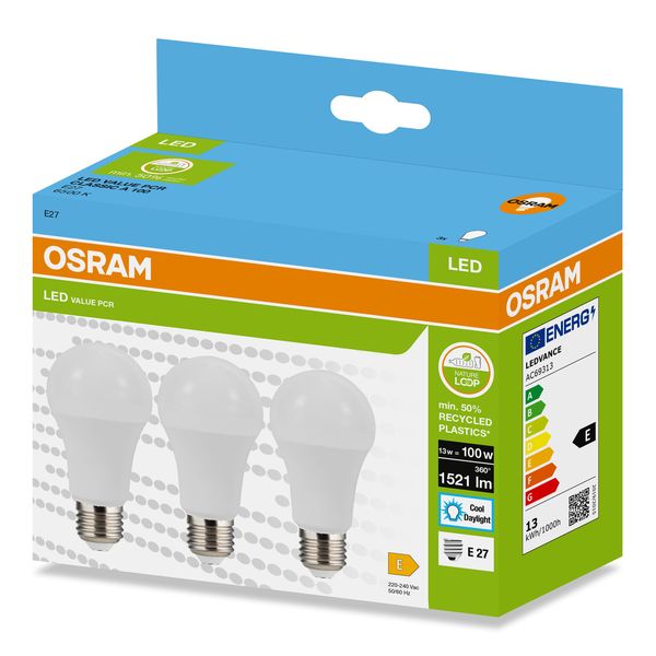 LEDPCRCLA100 13W/865 230VFR E27 FS3OSRAM image 2