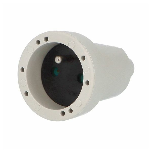 Connector 2107-G IP20/230V/16A - domestic, PVC, gray image 1
