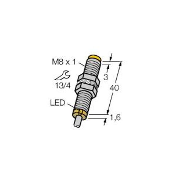 Inductive Sensor With Increased Switching Distance   NI4-EG08-AG41X image 1