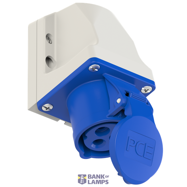 Fixed socket 16A 3P 230V 6h IP44 image 1