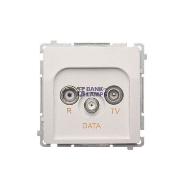 R-TV-DATA socket, atten.: 10dB, white image 1